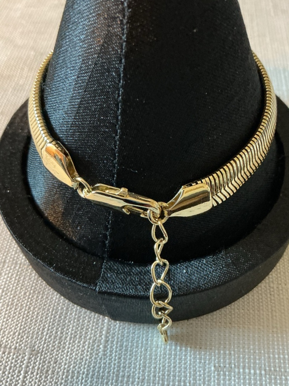 Herringbone Gold Tone Bracelet - Picture 3 of 4